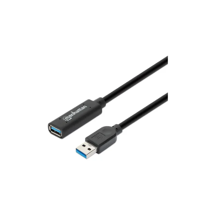 Manhattan 153737 cable USB USB 3.2 Gen 1 (3.1 Gen 1) 5 m USB A Negro image 4