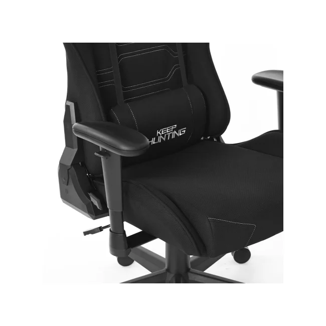 SILLA OCELOT GAMING OST-BLACK NIGHT /TELA AUTOMOTRIZ / BASE NYLON AJUSTABLE / DESCANSABRAZOS 1D / PISTON CLASE 4 / RECLINABLE 90-155 GRADOS / HASTA 150KG / COJINES LUMBAR Y CERVICAL / COLOR NEGRO CON image 6