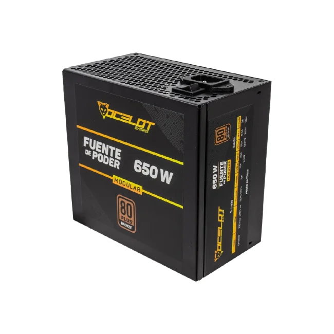 Ocelot Gaming OPS650 unidad de fuente de alimentación 650 W 20+4 pin ATX ATX Negro image 5