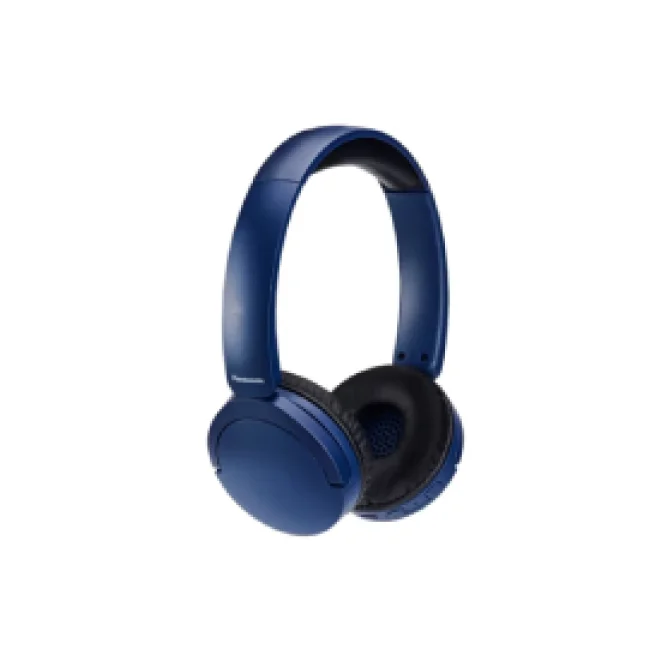 PANASONIC diadema Bluetooth, hasta 72 horas de uso continuo con MIC cancelacion de ruido, Azul