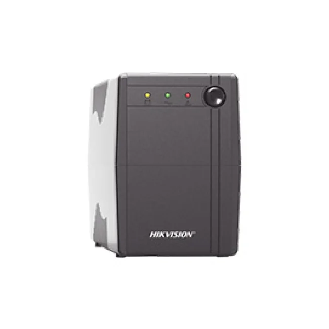 UPS HIKVISION DE 600 VA / 360W / PROTECCIÓN CONTRA SOBRECARGA Y DESCARGA / ENTRADA Y SALIDA 120 VCA / 6 TOMAS NEMA 5-15R (4 CON RESPALDO Y 2 SIN RESPALDO)