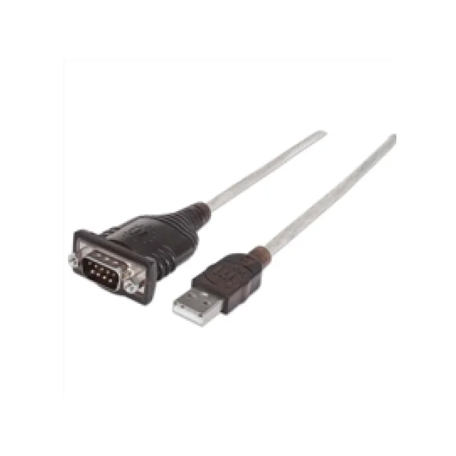 Manhattan 151856 cable serial Plata 0.45 m USB A Serial/COM/RS232/DB9 image 2