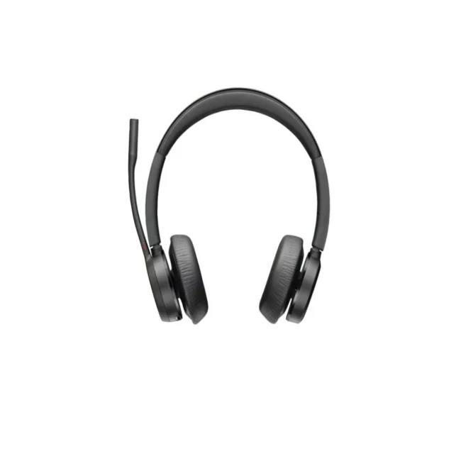HP Poly Auriculares USB-C-C Poly Voyager Focus 2 con certificación para Microsoft Teams + adaptador USB-C/A + soporte de carga image 4