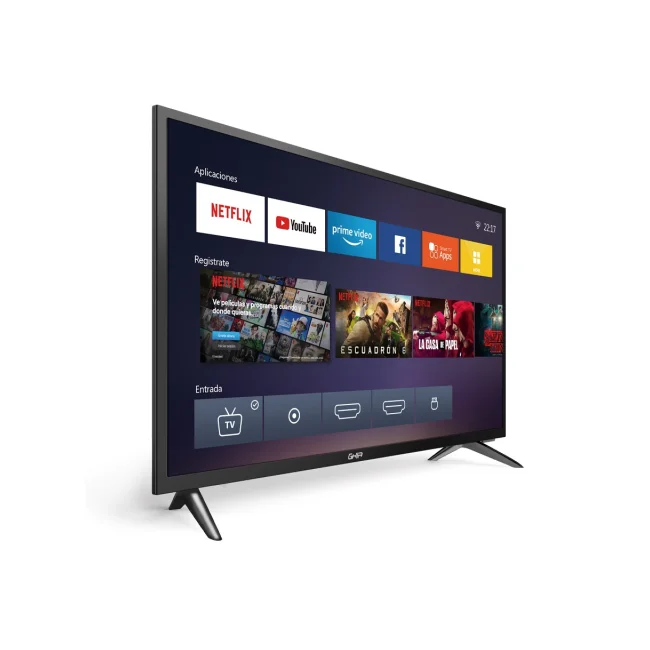 TELEVISION SMART GHIA NETFLIX HD 32 PULG 720P WIFI /2 HDMI / 2 USB / RCA/OPTICO/3.5MM 60HZ
