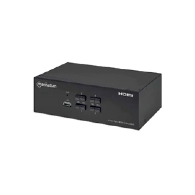 Manhattan Switch KVM HDMI de 4 puertos para dos monitores image 2