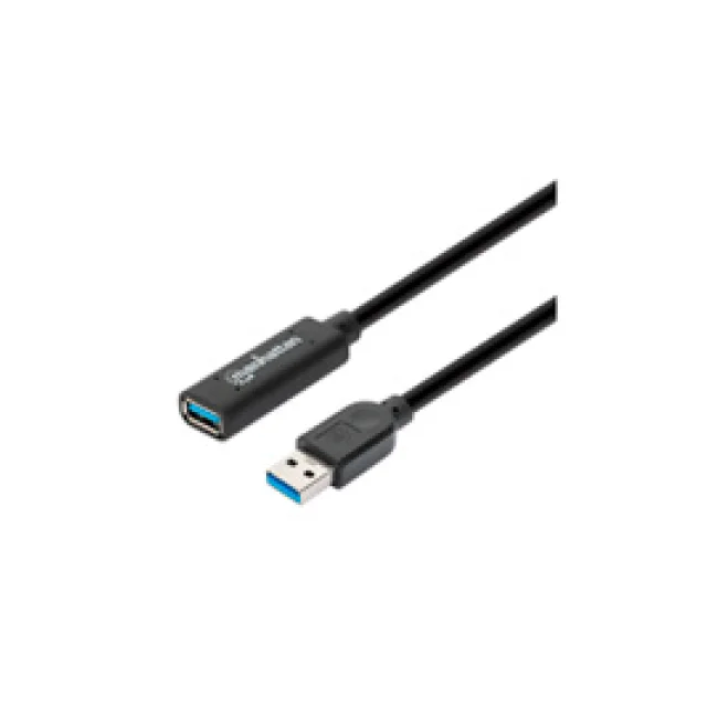 Manhattan 153737 cable USB USB 3.2 Gen 1 (3.1 Gen 1) 5 m USB A Negro