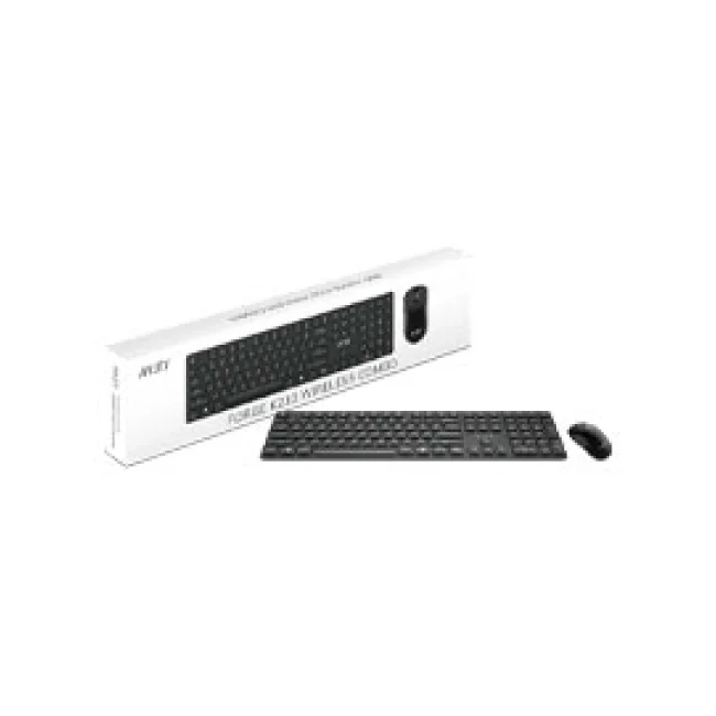 MSI FORGE K210 WIRELESS COMBO teclado Ratón incluido Hogar / Oficina USB QWERTY Inglés de EE.UU. Negro