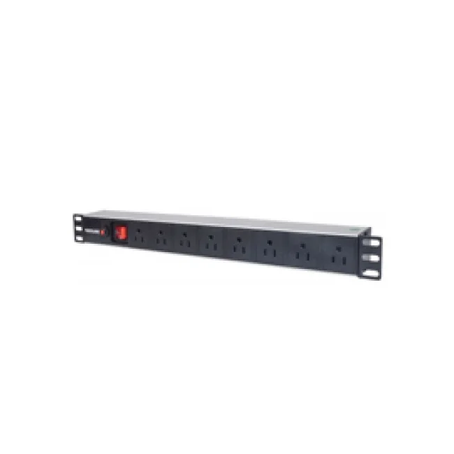 Intellinet Barra multicontacto con 8 salidas para montaje en 1U de rack de 19" - Tipo EU image 3