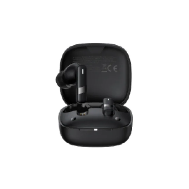 AUDIFONOS INALAMBRICOS BLUETOOTH 5.3 BASEUS, BOWIE E20, 33 HORAS CON EL ESTUCHE DE CARGA, HASTA 6 HORAS DE USO CONTINUO, RESISTENTE AL AGUA IPX5, COMPATIBLE CON ANDROID, IOS, WINDOWS, COLOR NEGRO