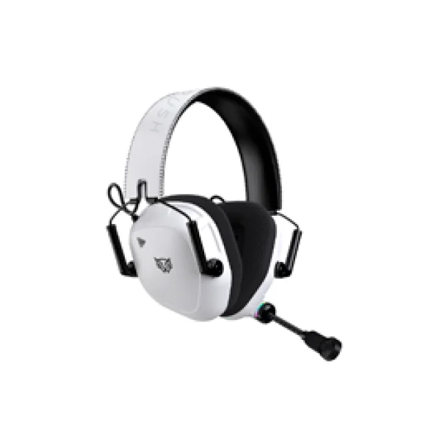 DIADEMA GAMER BALAM RUSH PILOTO PRO HS808 ALAMBRICO USB C NEGRO/BLANCO