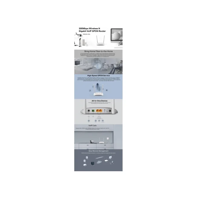 TP-Link XN020-G3V router inalámbrico Gigabit Ethernet Banda única (2,4 GHz) Blanco image 9