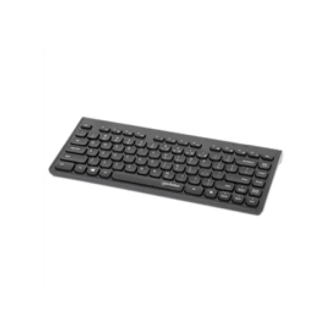 Manhattan Mini teclado USB inalámbrico, 12 teclas multimedia/funcionales, nano receptor USB-A, compacto, formato de perfil delgado, para PC y laptops, negro image 3