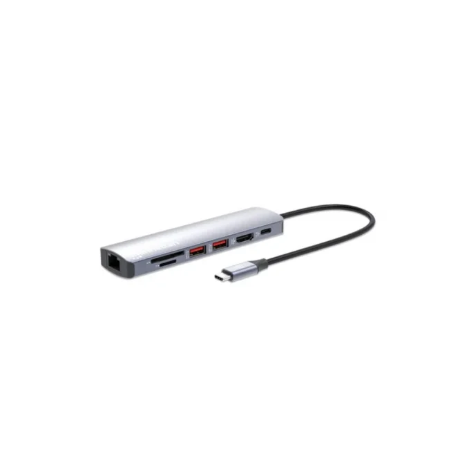 Manhattan Estación Docking USB-C con lector de tarjetas, 7 en 1 image 4