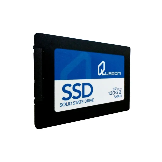 UNIDAD DE ESTADO SOLIDO SSD QUARONI 2.5 120GB SATA3 6GB/S 7MM LECT 540MB/S ESCRIT 330MB/S.