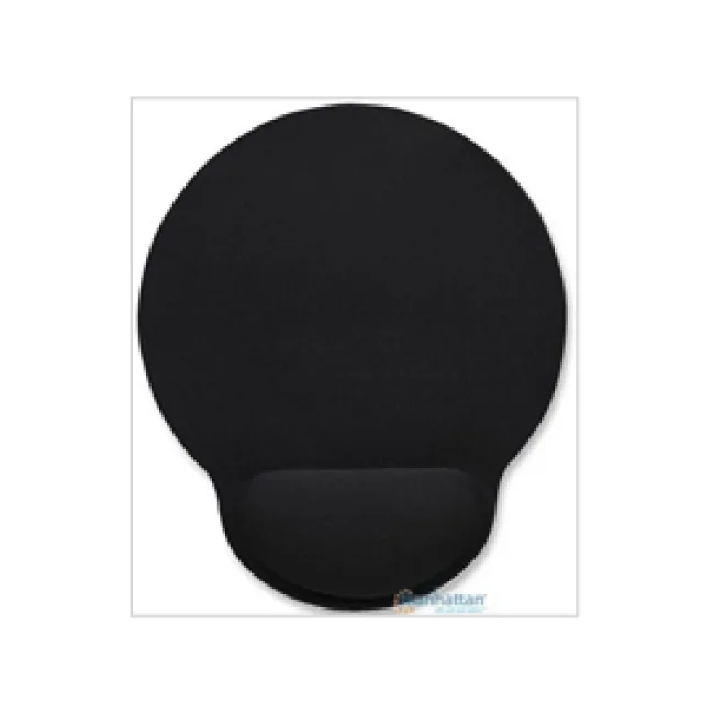 Manhattan Mouse Pad con Descansa Muñecas El material de gel promueve la posición adecuada de la mano y la muñeca, negro image 3