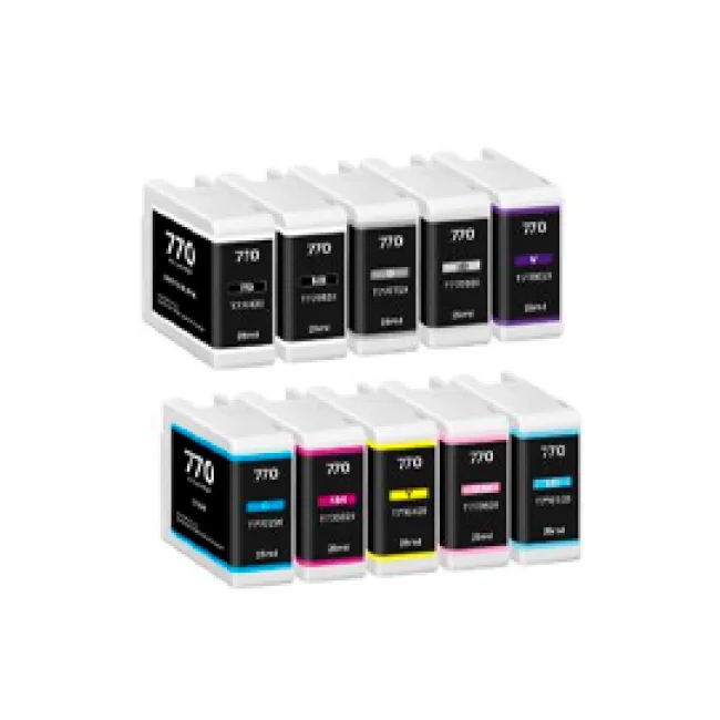 CARTUCHO EPSON MODELO T770 ULTRACHROME PRO 10 VIOLETA, PARA PLOTTER P700 (25ML)
