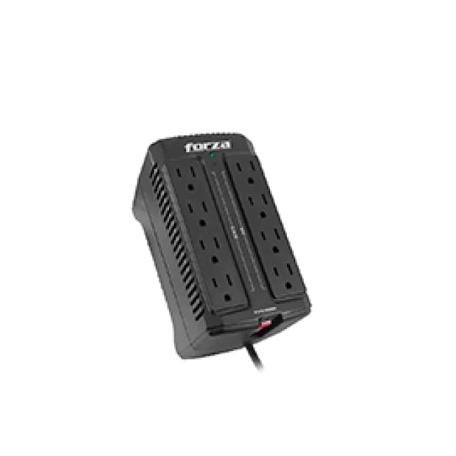 Forza Power Technologies FVR-901M regulador de voltaje 8 salidas AC 120 V Negro