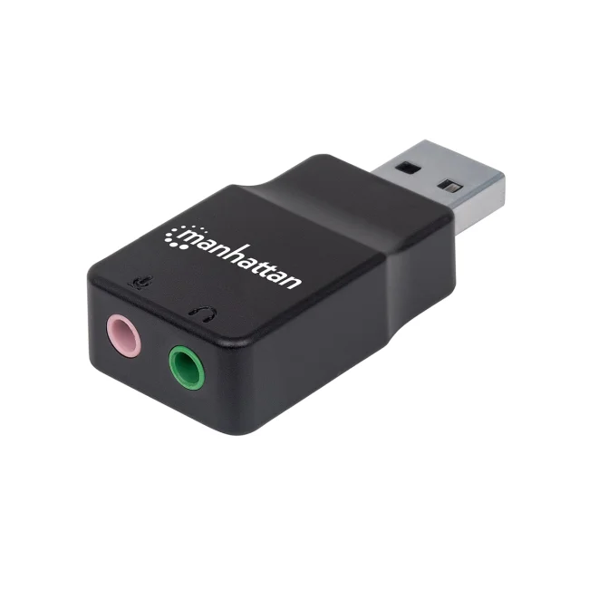 Manhattan Adaptador de Sonido Estéreo USB de Alta Velocidad image 5