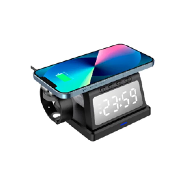Acteck Energon S-Mate CI730 Audífonos, Smartphone, Reloj inteligente Negro USB Cargador inalámbrico Interior image 2