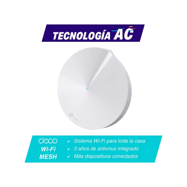 TP-Link Deco M5 (1-Pack) Doble banda (2,4 GHz / 5 GHz) Wi-Fi 5 (802.11ac) Blanco 2 Interno image 7