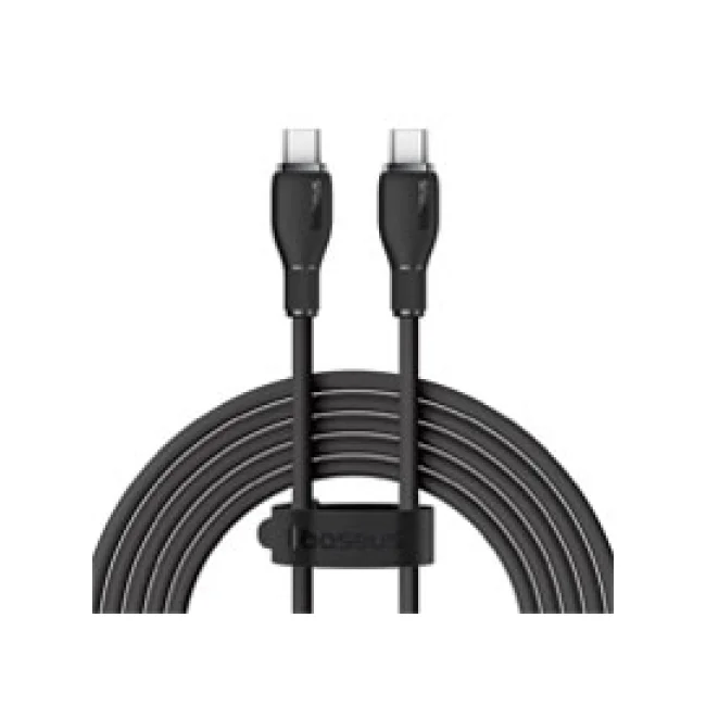 CABLE DE CARGA RPIDA BASEUS, TIPO C A TIPO C, CABLE DE CARGA 100 W, 5 A, 1,2 M, COLOR NEGRO