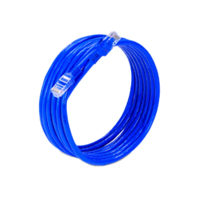 CABLE DE RED UTP CAT 6 EC LINE EC-CABCAT6 AZUL RJ45 3 MTS 24AWG