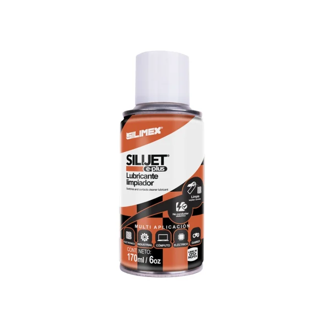 AEROSOL LIMPIADOR | SILIMEX | SILI JET E-PLUS 170 ML | LIMPIEZA Y LUBRICACION PARA COMPONENTES Y MECANISMO ELECTRONICOS | NO CONDUCTOR DIELECTRICO image 2