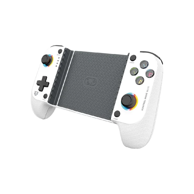 Gamepad BALAM RUSH para Móvil Inalámbrico Kontrol Move G626 / Bluetooth 5.0 / Compatible con Android + IOS + Botones Mecánicos + Gatillos Sensibles + Funciones Turbo + RGB / Recargable / Legend Blanco image 6