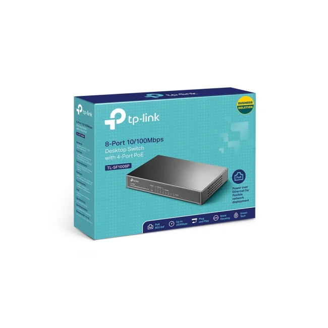 TP-Link TL-SF1008P dispositivo de redes No administrado Fast Ethernet (10/100) Energía sobre Ethernet (PoE) Oliva image 13