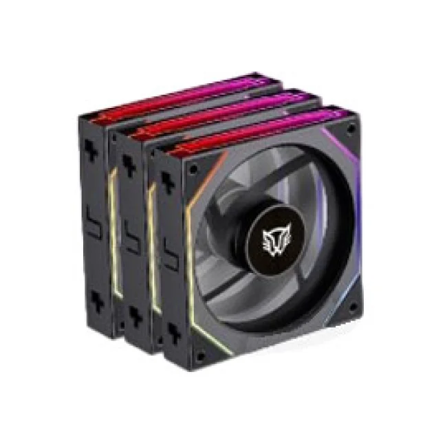 VENTILADOR P/GABINETE BALAM RUSH (BR-942089) EOLOX LINK EXL95,RGB,120 MM,3 FAN,NEGRO