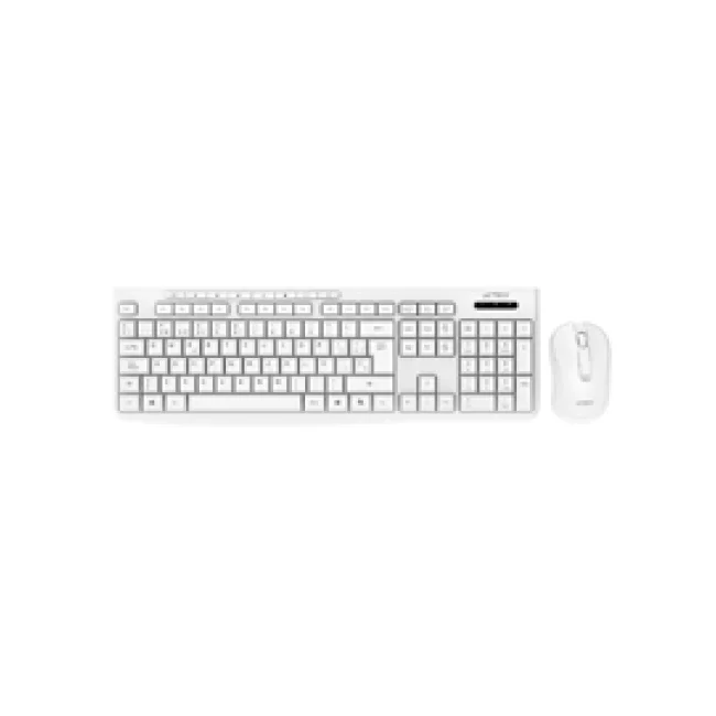 KIT DE TECLADO Y MOUSE ACTECK CREATOR PRIME MK225 INALAMBRICO USB BLANCO