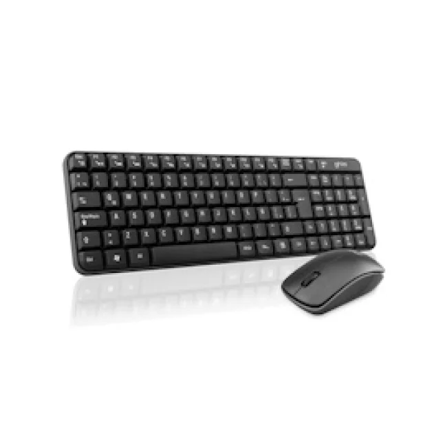 COMBO TECLADO MULTIMEDIA Y MOUSE OPTICO GHIA / GT4000BB / INALAMBRICO / RECEPTOR USB / NEGRO