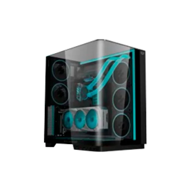 GABINETE BALAM RUSH GAMER TANKCURVE 7800 MEDIATORRE "SIN FUENTE" NEGRO