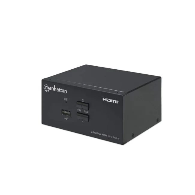 Manhattan Switch KVM HDMI de 4 puertos para dos monitores image 4