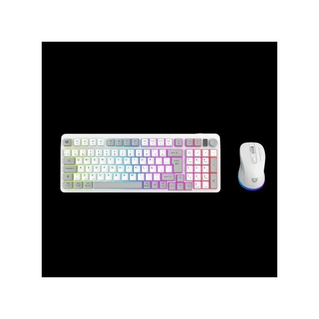 KIT DE TECLADO Y MOUSE GAMER BALAM RUSH SQUAD CONQUEST PRO KG525 INALAMBRICO RF  BLANCO image 3