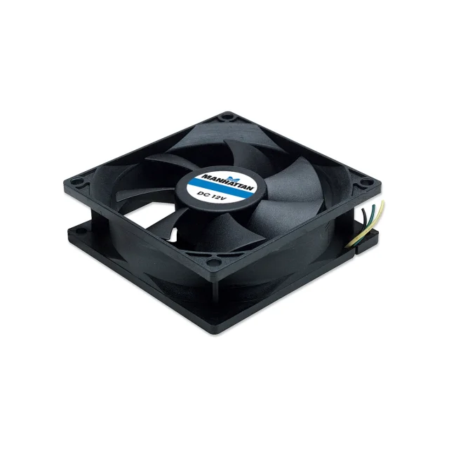 Manhattan 700955 sistema de refrigeración de computadora Gabinete de la computadora Ventilador 8 cm Negro 1 pieza(s) image 5