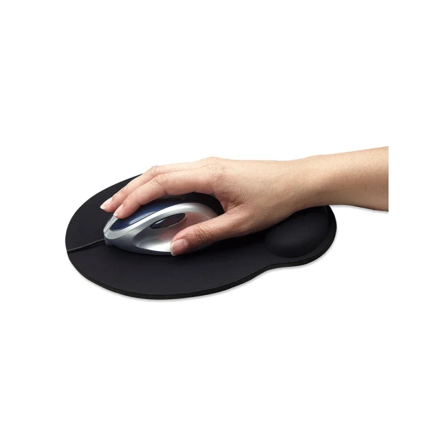 Manhattan Mouse Pad con Descansa Muñecas El material de gel promueve la posición adecuada de la mano y la muñeca, negro image 6