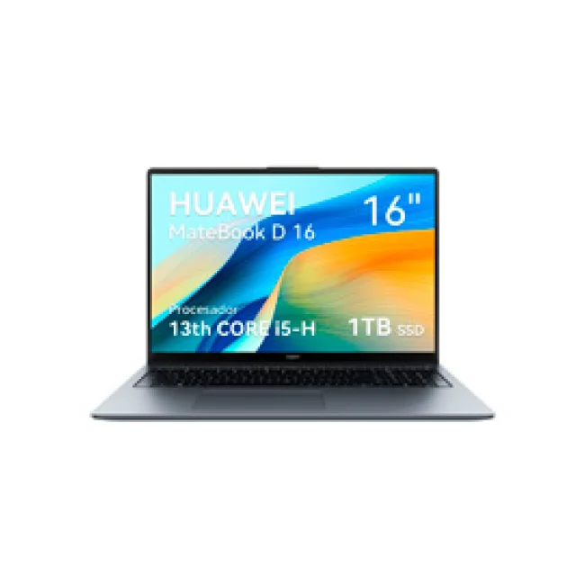 HUAWEI MATEBOOK D16 / CORE I5 13420H / RAM 16GB / 1 TB NVME PCIE SSD / SIN SISTEMA OPERATIVO /1 ANO DE GARANTIA, COLOR SPACE GRAY