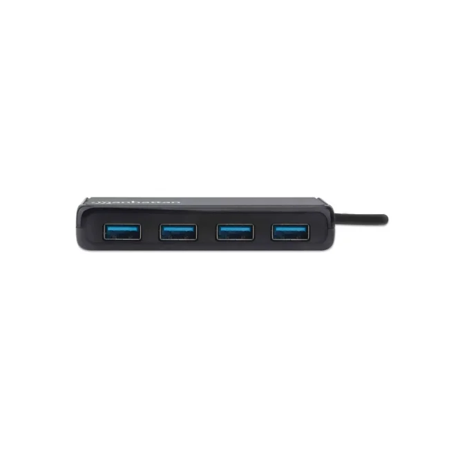 Manhattan Hub USB 3.2 Gen 1 de 4 puertos USB-A USB 3.2 Gen 1, de Tipo-C macho a 4 conectores Tipo A hembra, velocidad de transferencia hasta 5 Gbps, energía por medio del bus, negro image 7