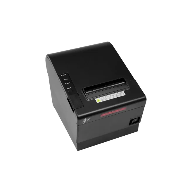 MINIPRINTER TERMICA COCINA GHIA GTP802 / 80 MM / ALARMA LUZ Y SONIDO / USB, ETHERNET, RJ11 / AUTOCORTADOR / 150MMS / NEGRA image 3