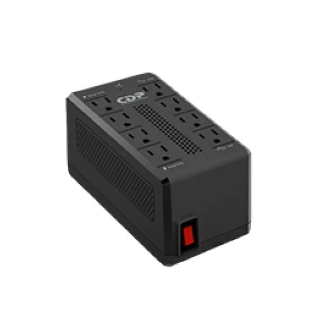 CDP RAVR1408 regulador de voltaje 8 salidas AC 85 V Negro