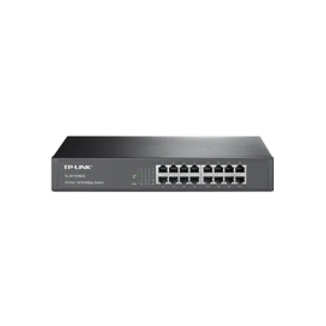 TP-Link TL-SF1016DS dispositivo de redes No administrado Fast Ethernet (10/100) 1U Negro
