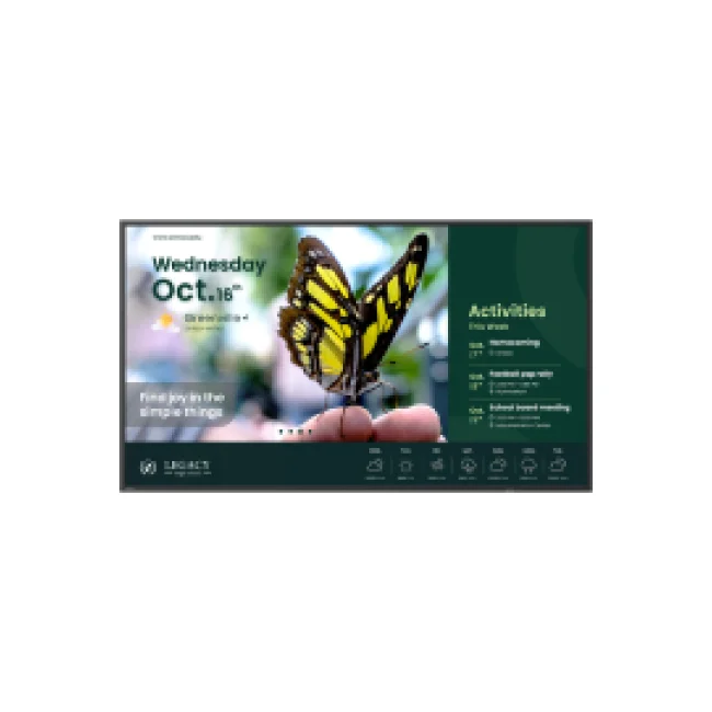 BenQ ST4304 Pantalla plana de señalización digital 109.2 cm (43") LCD 350 cd / m² 4K Ultra HD Negro Procesador incorporado Android 18/7