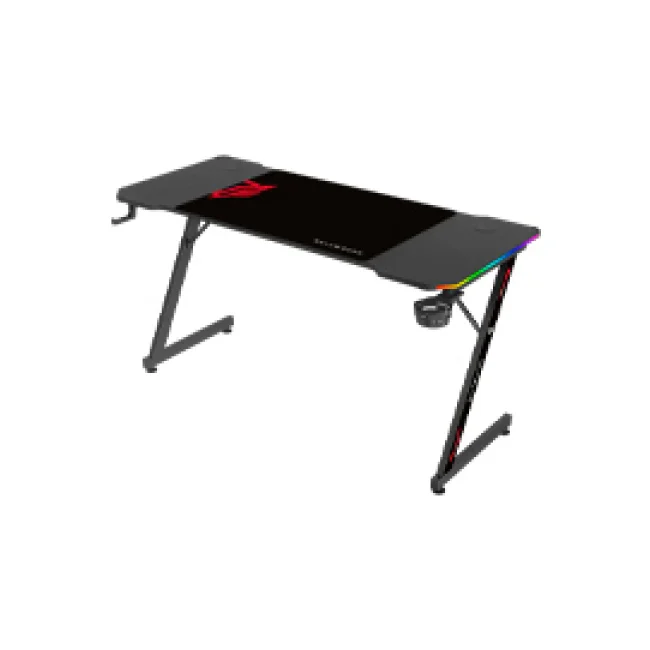 Escritorio Gamer Balam Rush Olympus Spot Glow MRX6000 RGB 140x60x74 incluye accesorios negro