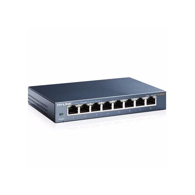 TP-Link TL-SG108 dispositivo de redes No administrado L2 Gigabit Ethernet (10/100/1000) Negro image 12