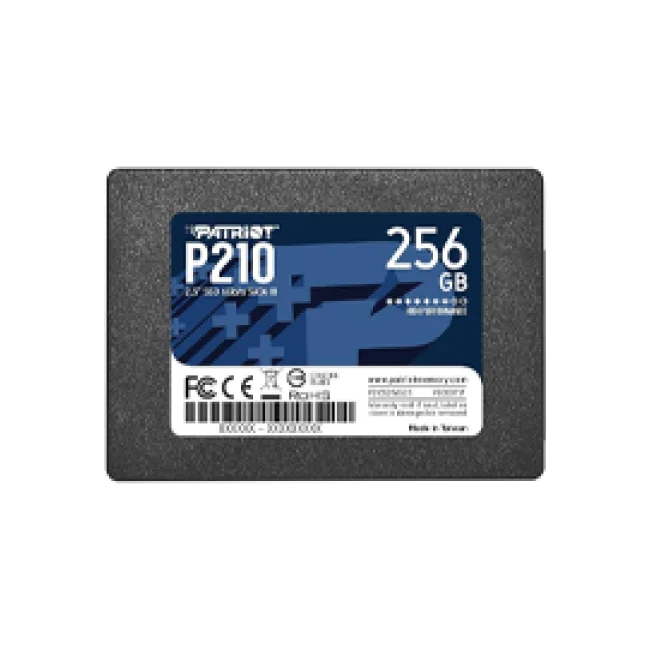 UNIDAD DE ESTADO SOLIDO INTERNO PATRIOT P210 256GB 2.5 SATA LECT.520 ESCRIT.430 MBS 7MM PC LAPTOP MINIPC SIN BRACKET