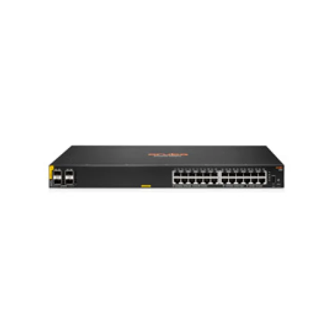 Aruba 6100 24G Class4 PoE 4SFP+ 370W Gestionado L3 Gigabit Ethernet (10/100/1000) Energía sobre Ethernet (PoE) 1U Negro