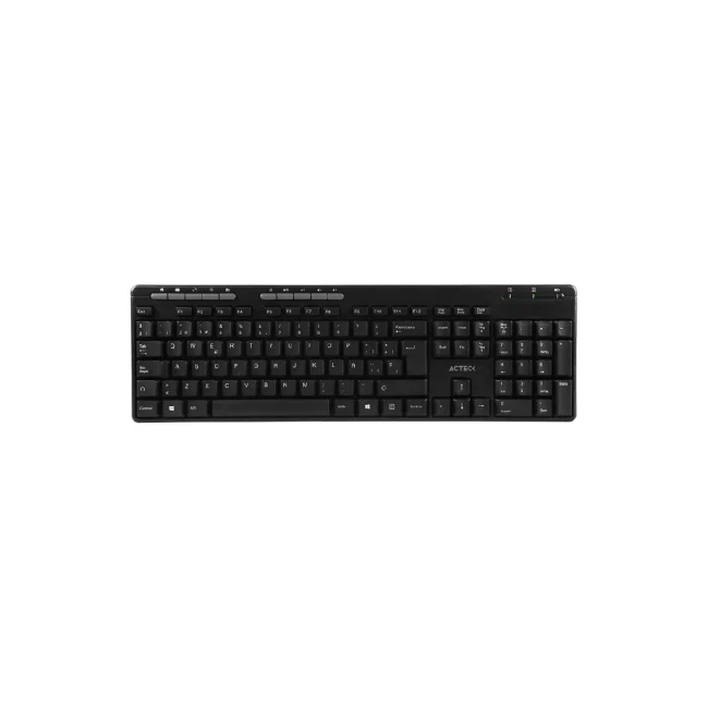 Acteck TM100 teclado RF inalámbrica + USB QWERTY Negro image 7