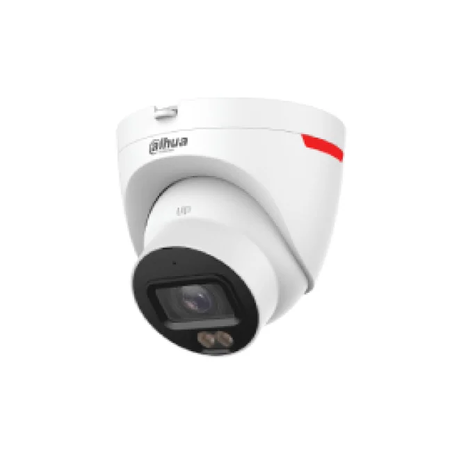 DAHUA DH-IPC-HDW2449T-S-PRO - Cámara IP Domo de 4 MP/ WizColor/ WizSense/ IA/ SMD Plus/ Detección de humanos y vehículos/ micrófono integrado/ Protección Perimetral/ Lente de 2.8 mm/ WDR 120 dB/ H265/ ranura MicroSD/PoE/ IP67/