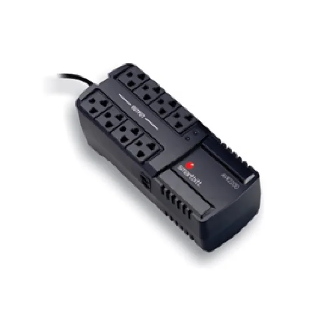 Smartbitt SBAVR2200 regulador de voltaje 8 salidas AC 95-150 V Negro image 2